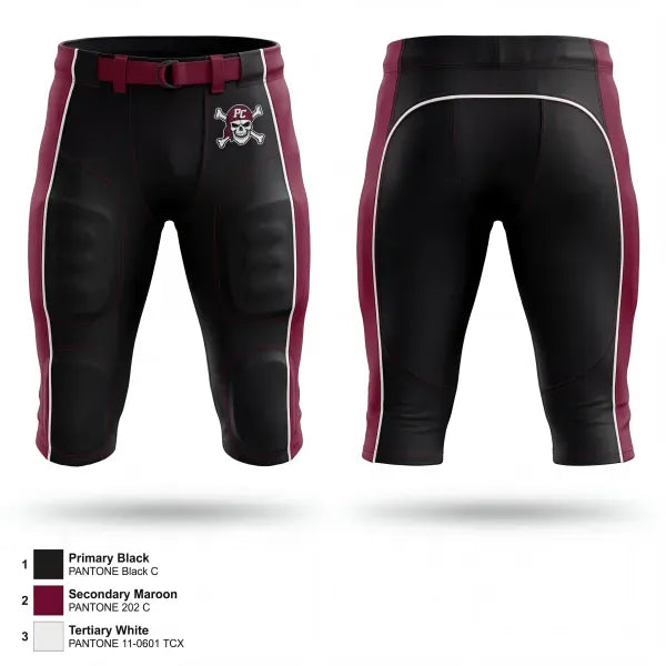 Football Pants, Pulaski County, , Teamtime, Team time, sublimation, custom sports apparel, team uniforms, spirit wear, spiritwear, sports uniforms, custom shirts, team store, custom team store, fundraiser sports, apparel fundraiser
