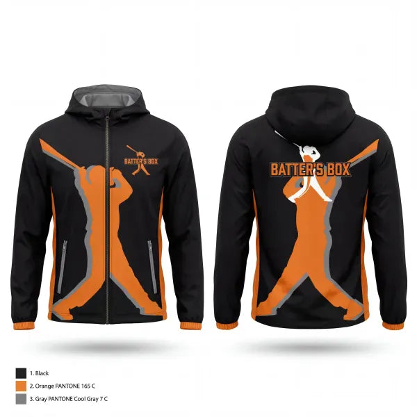 Windbreaker, The Batter’s Box Training Academy, , Teamtime, Team time, sublimation, custom sports apparel, team uniforms, spirit wear, spiritwear, sports uniforms, custom shirts, team store, custom team store, fundraiser sports, apparel fundraiser