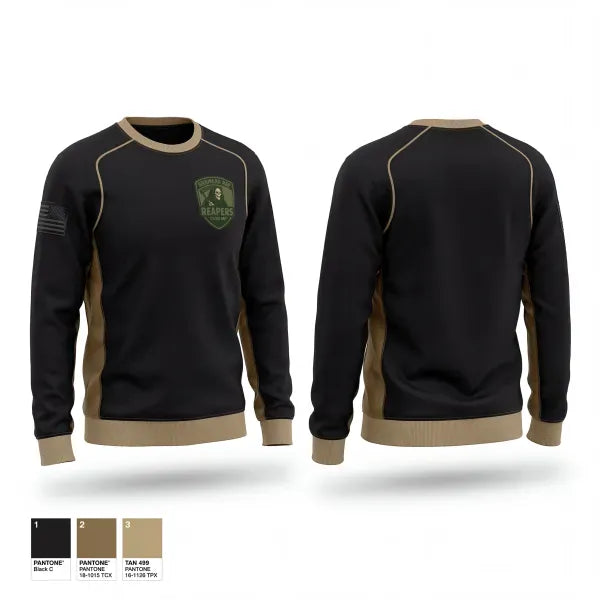 Crew Neck Sweatshirt, Brainerd RSP Reapers, National Guard, Teamtime, Team time, sublimation, custom sports apparel, team uniforms, spirit wear, spiritwear, sports uniforms, custom shirts, team store, custom team store, fundraiser sports, apparel fundraiser
