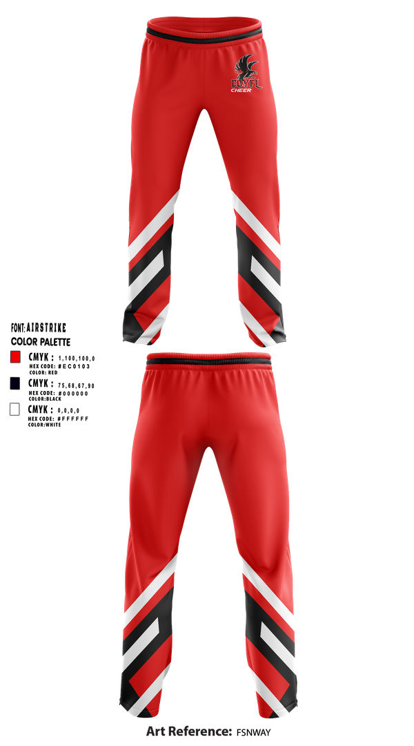 Sweatpants, Carteret-Onslow Youth Football & Cheer League (COYFL) Falcons, , Teamtime, Team time, sublimation, custom sports apparel, team uniforms, spirit wear, spiritwear, sports uniforms, custom shirts, team store, custom team store, fundraiser sports, apparel fundraiser