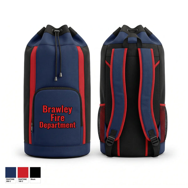 Gear Bag, Brawley Fire Department, Fire Department, Teamtime, Team time, sublimation, custom sports apparel, team uniforms, spirit wear, spiritwear, sports uniforms, custom shirts, team store, custom team store, fundraiser sports, apparel fundraiser