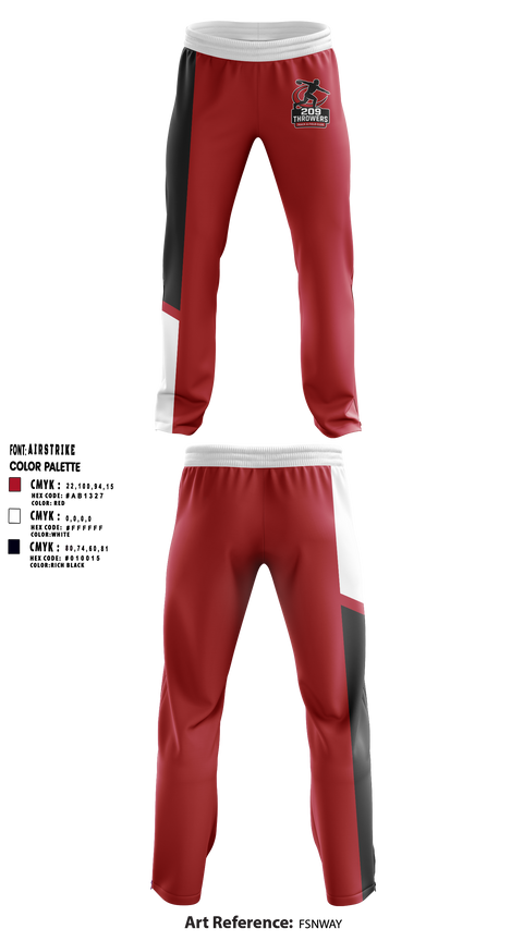 Sweatpants, 209Throwers, Track & Field, Teamtime, Team time, sublimation, custom sports apparel, team uniforms, spirit wear, spiritwear, sports uniforms, custom shirts, team store, custom team store, fundraiser sports, apparel fundraiser