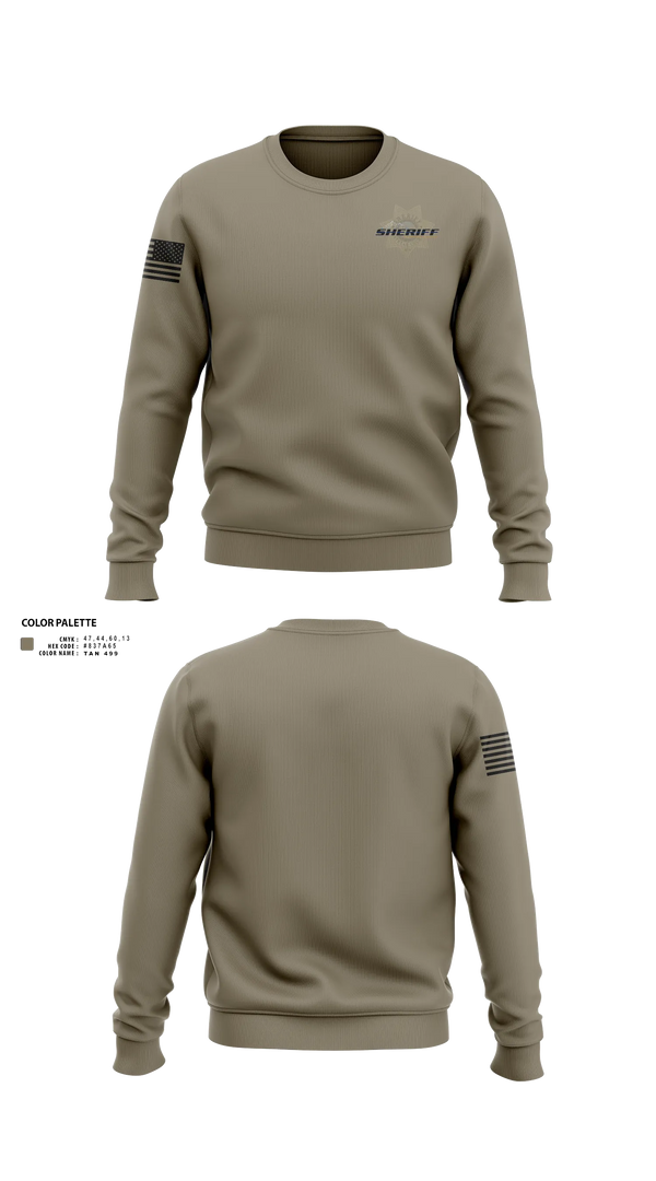 Crew Neck Sweatshirt, Flathead County Sheriff's Office, Police, Teamtime, Team time, sublimation, custom sports apparel, team uniforms, spirit wear, spiritwear, sports uniforms, custom shirts, team store, custom team store, fundraiser sports, apparel fundraiser