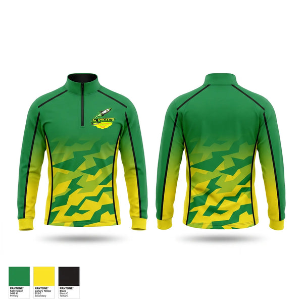 Quarter Zip Jacket, Jr.Rockets Baseball Club, Baseball, Teamtime, Team time, sublimation, custom sports apparel, team uniforms, spirit wear, spiritwear, sports uniforms, custom shirts, team store, custom team store, fundraiser sports, apparel fundraiser