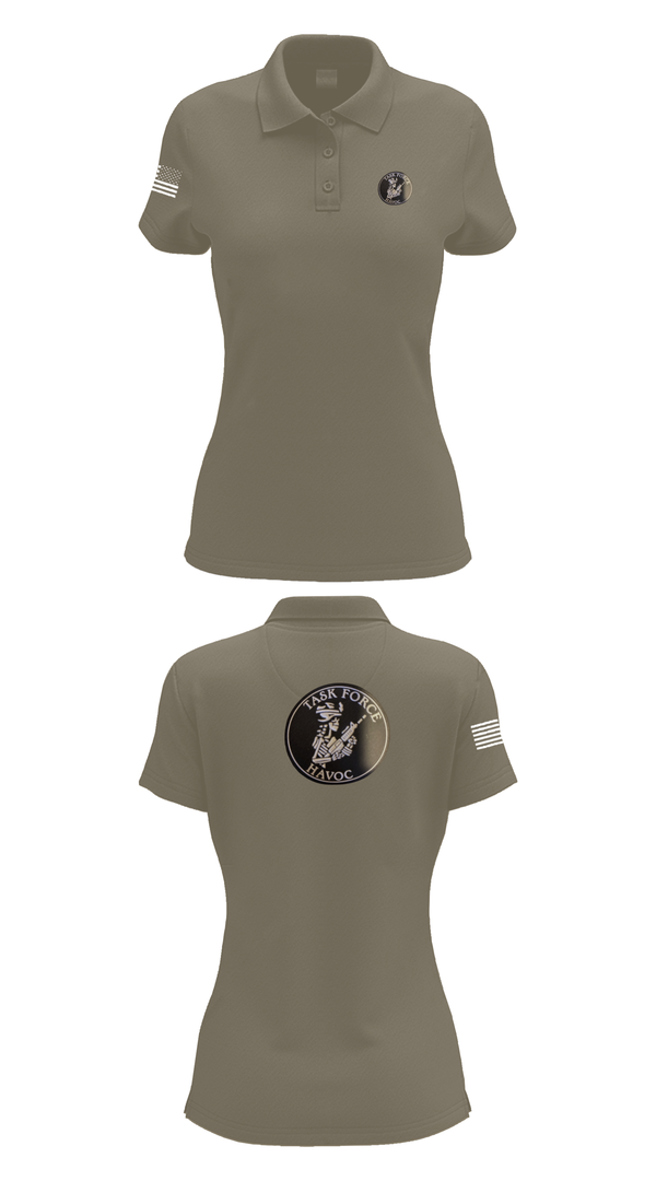Womens Short Sleeve Performance Polo, Task Force Havoc, , Teamtime, Team time, sublimation, custom sports apparel, team uniforms, spirit wear, spiritwear, sports uniforms, custom shirts, team store, custom team store, fundraiser sports, apparel fundraiser