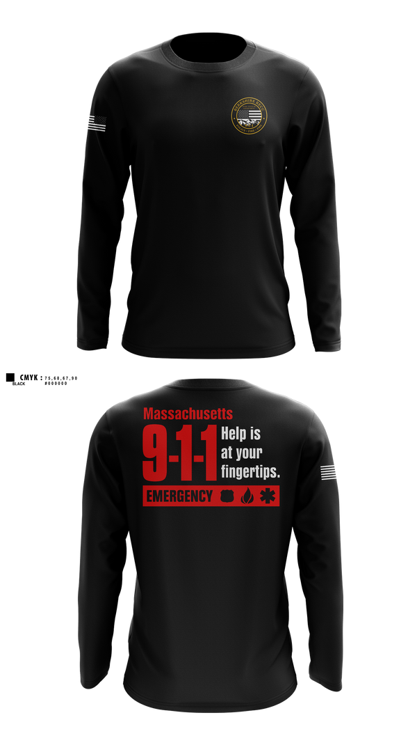 Long Sleeve Performance Shirt, Berkshire RECC, Police, Teamtime, Team time, sublimation, custom sports apparel, team uniforms, spirit wear, spiritwear, sports uniforms, custom shirts, team store, custom team store, fundraiser sports, apparel fundraiser