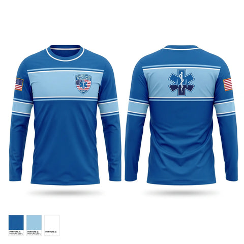 Long Sleeve Performance Shirt, Cumberland Healthcare, EMS/EMT, Teamtime, Team time, sublimation, custom sports apparel, team uniforms, spirit wear, spiritwear, sports uniforms, custom shirts, team store, custom team store, fundraiser sports, apparel fundraiser