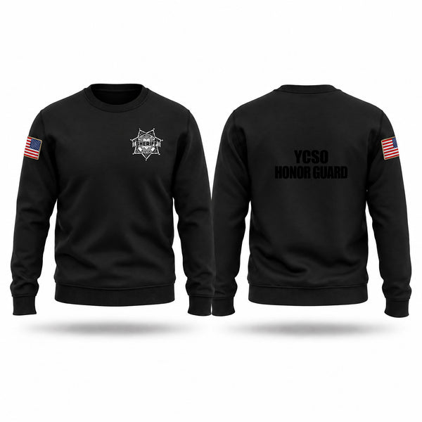 Crew Neck Sweatshirt, YSCO HONOR GUARD, Police, Teamtime, Team time, sublimation, custom sports apparel, team uniforms, spirit wear, spiritwear, sports uniforms, custom shirts, team store, custom team store, fundraiser sports, apparel fundraiser
