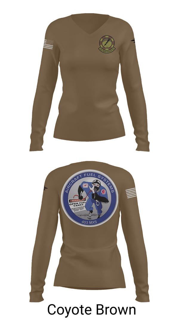 Womens Long Sleeve Vneck Shirt, 403 MXS, , Teamtime, Team time, sublimation, custom sports apparel, team uniforms, spirit wear, spiritwear, sports uniforms, custom shirts, team store, custom team store, fundraiser sports, apparel fundraiser