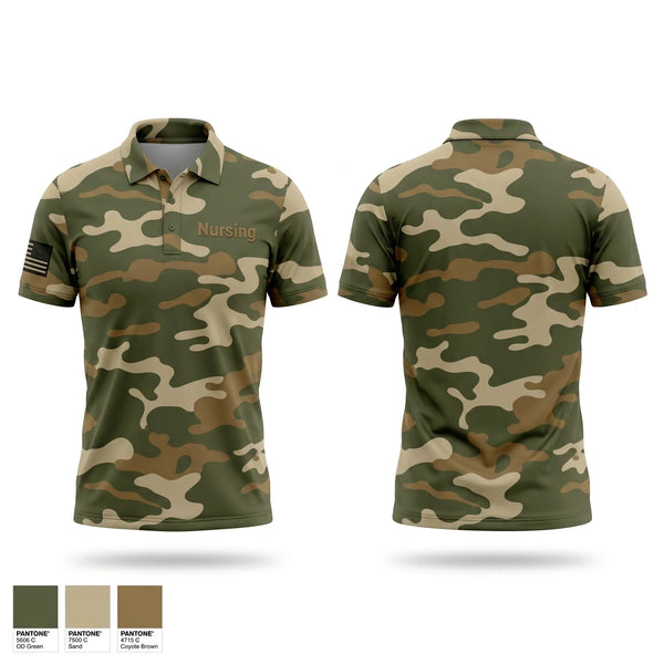 Short Sleeve Performance Polo, Nursing, Air Force, Teamtime, Team time, sublimation, custom sports apparel, team uniforms, spirit wear, spiritwear, sports uniforms, custom shirts, team store, custom team store, fundraiser sports, apparel fundraiser