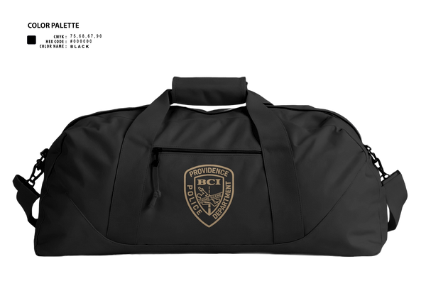 Duffle Bag, Providence Police BCI, Police, Teamtime, Team time, sublimation, custom sports apparel, team uniforms, spirit wear, spiritwear, sports uniforms, custom shirts, team store, custom team store, fundraiser sports, apparel fundraiser