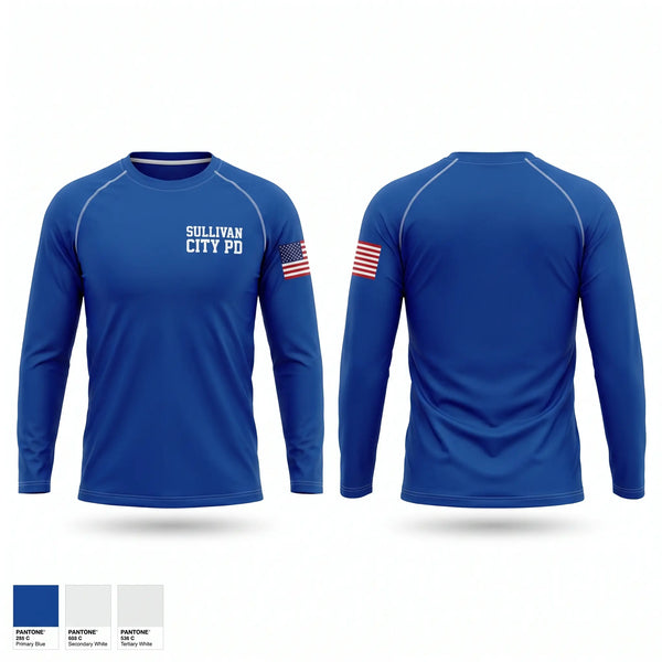Long Sleeve Performance Shirt, Sullivan City PD, Police, Teamtime, Team time, sublimation, custom sports apparel, team uniforms, spirit wear, spiritwear, sports uniforms, custom shirts, team store, custom team store, fundraiser sports, apparel fundraiser