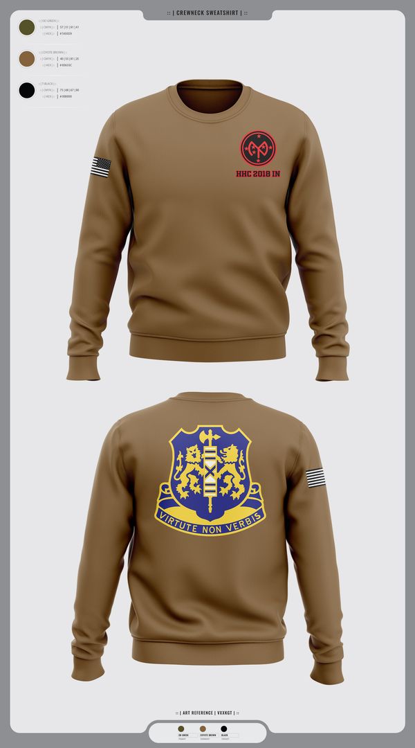 Crew Neck Sweatshirt, HHC 2/108 IN, , Teamtime, Team time, sublimation, custom sports apparel, team uniforms, spirit wear, spiritwear, sports uniforms, custom shirts, team store, custom team store, fundraiser sports, apparel fundraiser
