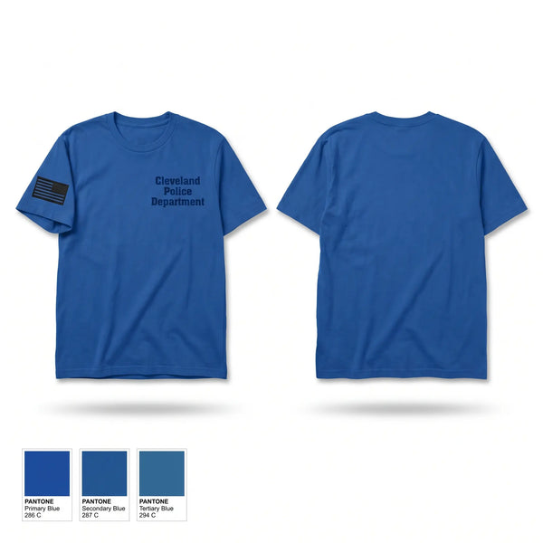 Old School Cotton Feel Shirt, Cleveland Police Department, Police, Teamtime, Team time, sublimation, custom sports apparel, team uniforms, spirit wear, spiritwear, sports uniforms, custom shirts, team store, custom team store, fundraiser sports, apparel fundraiser