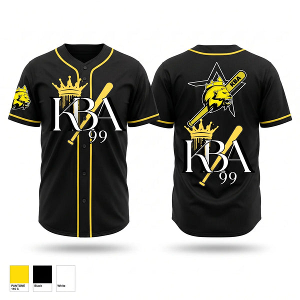 Full Button Baseball Jersey, KBALIONS, Baseball, Teamtime, Team time, sublimation, custom sports apparel, team uniforms, spirit wear, spiritwear, sports uniforms, custom shirts, team store, custom team store, fundraiser sports, apparel fundraiser