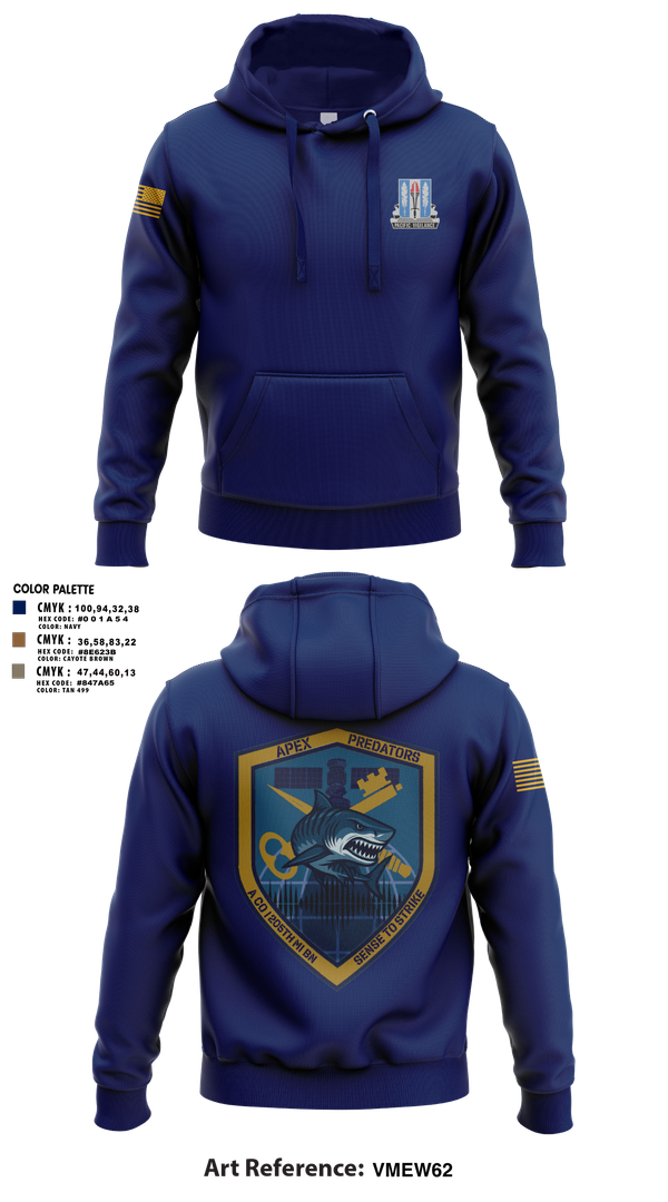 Hoodie, Alpha Company, 205th MI BN, Army, Teamtime, Team time, sublimation, custom sports apparel, team uniforms, spirit wear, spiritwear, sports uniforms, custom shirts, team store, custom team store, fundraiser sports, apparel fundraiser
