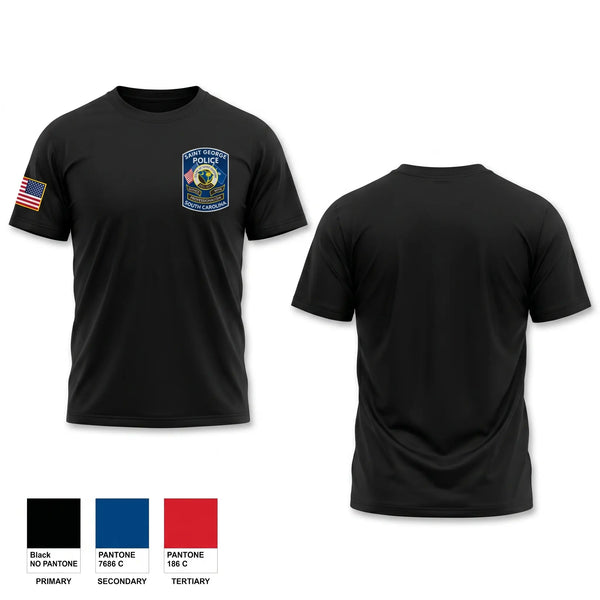 Old School Cotton Feel Shirt, St. George police dept, Police, Teamtime, Team time, sublimation, custom sports apparel, team uniforms, spirit wear, spiritwear, sports uniforms, custom shirts, team store, custom team store, fundraiser sports, apparel fundraiser
