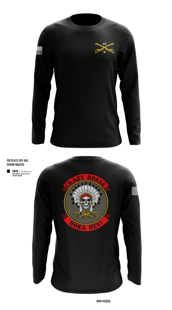 Long Sleeve Performance Shirt, C TROOP 2/13 CAV, , Teamtime, Team time, sublimation, custom sports apparel, team uniforms, spirit wear, spiritwear, sports uniforms, custom shirts, team store, custom team store, fundraiser sports, apparel fundraiser