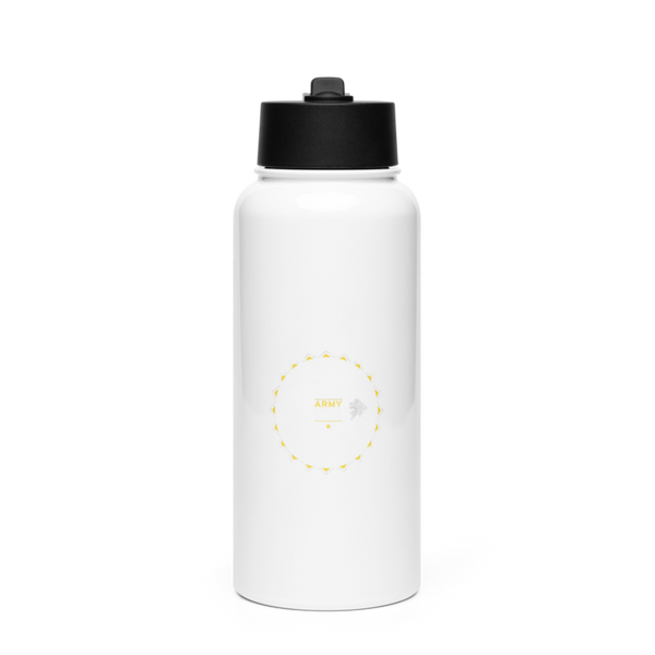 Scarng 1761608 Stainless Steel Water Bottle with a Straw Lid