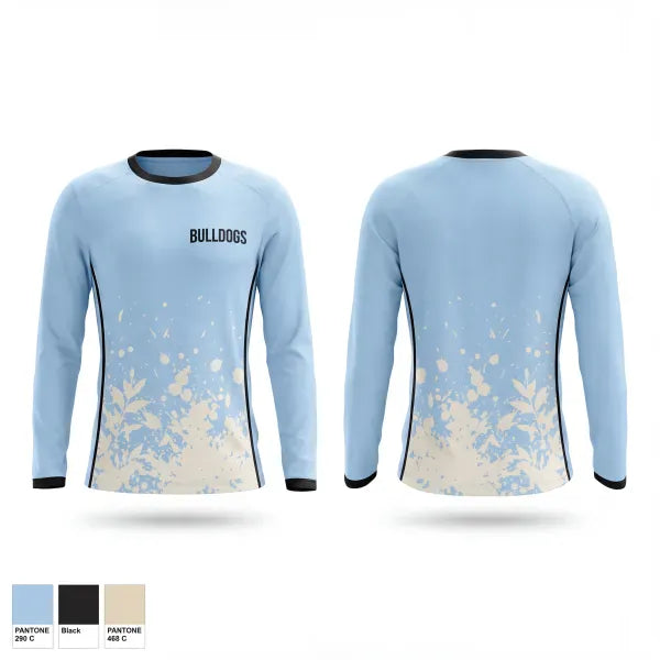 Long Sleeve Performance Shirt, Bulldogs, Baseball, Teamtime, Team time, sublimation, custom sports apparel, team uniforms, spirit wear, spiritwear, sports uniforms, custom shirts, team store, custom team store, fundraiser sports, apparel fundraiser