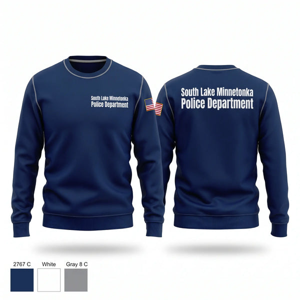 Crew Neck Sweatshirt, South Lake Minnetonka Police Department, Police, Teamtime, Team time, sublimation, custom sports apparel, team uniforms, spirit wear, spiritwear, sports uniforms, custom shirts, team store, custom team store, fundraiser sports, apparel fundraiser