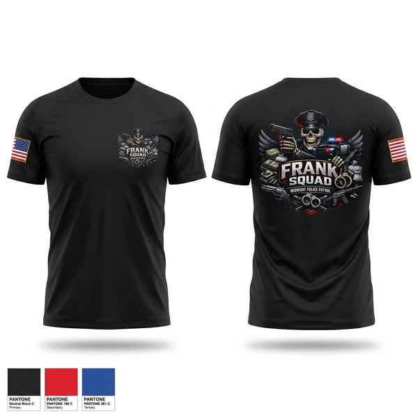 Short Sleeve Performance Shirt, Frank Squad, Police, Teamtime, Team time, sublimation, custom sports apparel, team uniforms, spirit wear, spiritwear, sports uniforms, custom shirts, team store, custom team store, fundraiser sports, apparel fundraiser