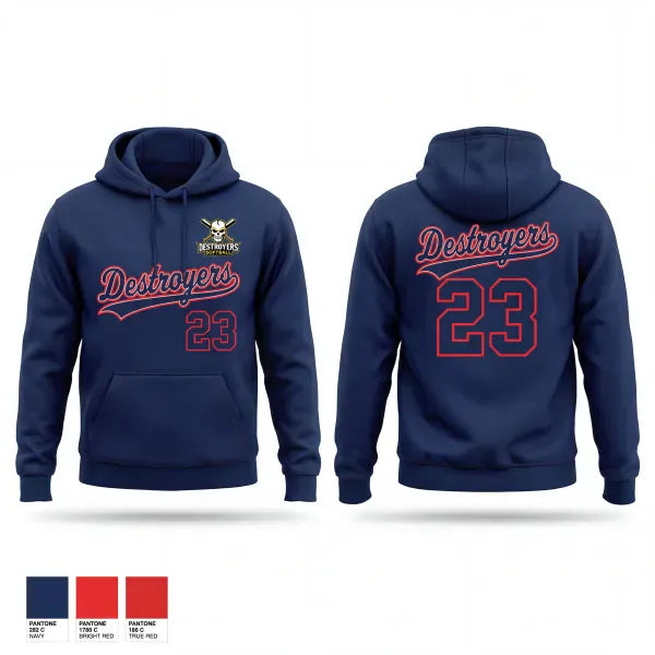Hoodie, Destroyers, Softball, Teamtime, Team time, sublimation, custom sports apparel, team uniforms, spirit wear, spiritwear, sports uniforms, custom shirts, team store, custom team store, fundraiser sports, apparel fundraiser