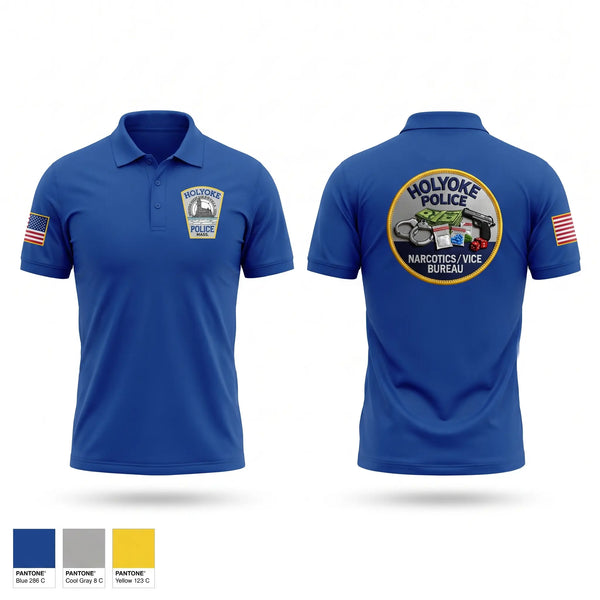 Short Sleeve Performance Polo, Narcotics/ Vice Bureau, Police, Teamtime, Team time, sublimation, custom sports apparel, team uniforms, spirit wear, spiritwear, sports uniforms, custom shirts, team store, custom team store, fundraiser sports, apparel fundraiser