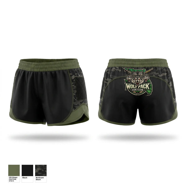 Womens Shorts, The Wolfpack Gun Club, , Teamtime, Team time, sublimation, custom sports apparel, team uniforms, spirit wear, spiritwear, sports uniforms, custom shirts, team store, custom team store, fundraiser sports, apparel fundraiser