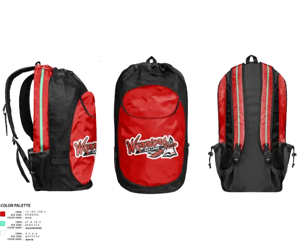 Gear Bag, Westside Warriors, Baseball, Teamtime, Team time, sublimation, custom sports apparel, team uniforms, spirit wear, spiritwear, sports uniforms, custom shirts, team store, custom team store, fundraiser sports, apparel fundraiser