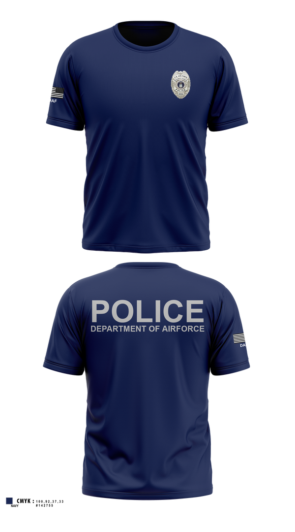 Short Sleeve Performance Shirt, DEPARTMENT OF AIRFORCE, Police, Teamtime, Team time, sublimation, custom sports apparel, team uniforms, spirit wear, spiritwear, sports uniforms, custom shirts, team store, custom team store, fundraiser sports, apparel fundraiser
