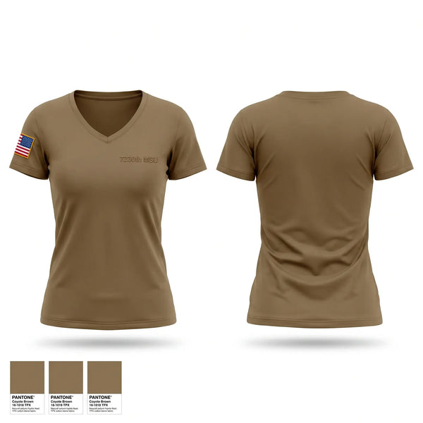 Womens Short Sleeve Vneck Shirt, 7230th MSU, Army, Teamtime, Team time, sublimation, custom sports apparel, team uniforms, spirit wear, spiritwear, sports uniforms, custom shirts, team store, custom team store, fundraiser sports, apparel fundraiser