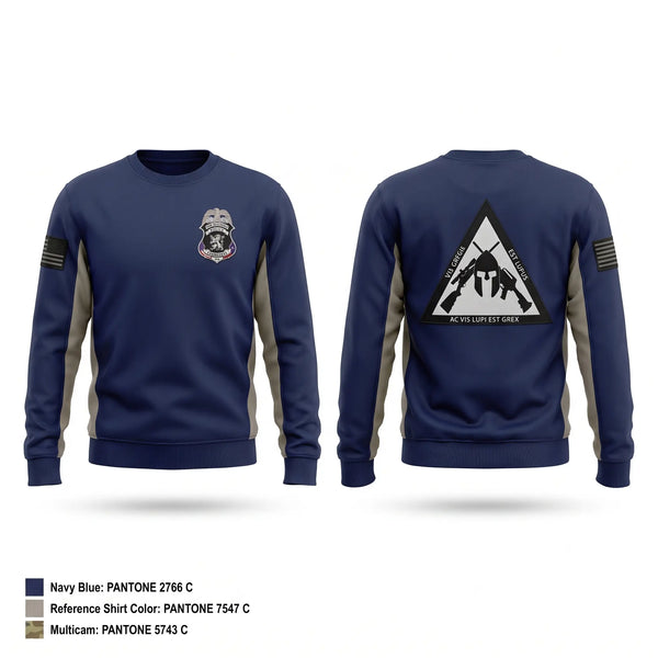Crew Neck Sweatshirt, New Braunfels Police SWAT, Police, Teamtime, Team time, sublimation, custom sports apparel, team uniforms, spirit wear, spiritwear, sports uniforms, custom shirts, team store, custom team store, fundraiser sports, apparel fundraiser