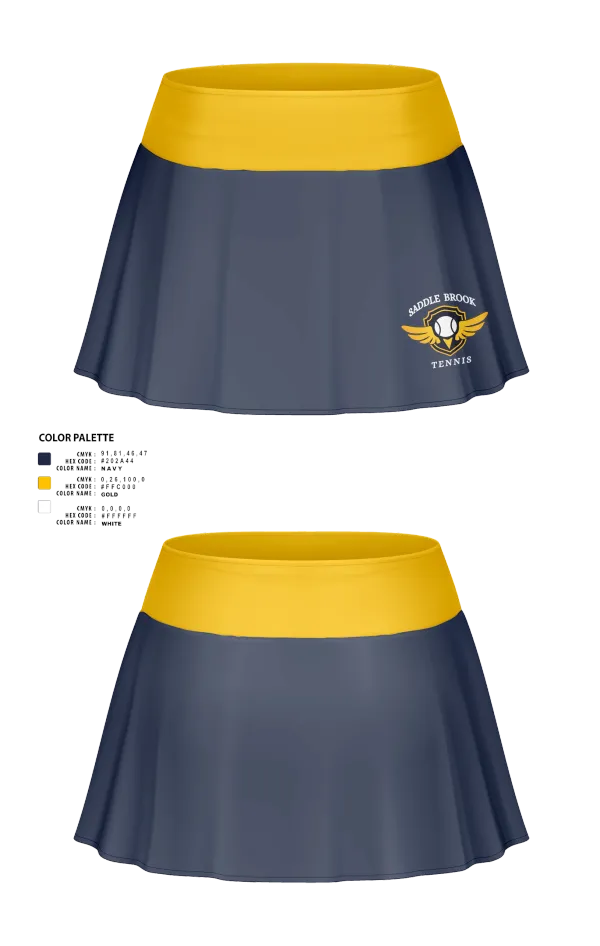 Skort, Saddle Brook Tennis, Tennis, Teamtime, Team time, sublimation, custom sports apparel, team uniforms, spirit wear, spiritwear, sports uniforms, custom shirts, team store, custom team store, fundraiser sports, apparel fundraiser