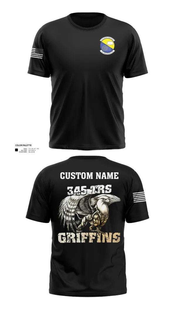 Short Sleeve Performance Shirt, 345th TRS, , Teamtime, Team time, sublimation, custom sports apparel, team uniforms, spirit wear, spiritwear, sports uniforms, custom shirts, team store, custom team store, fundraiser sports, apparel fundraiser