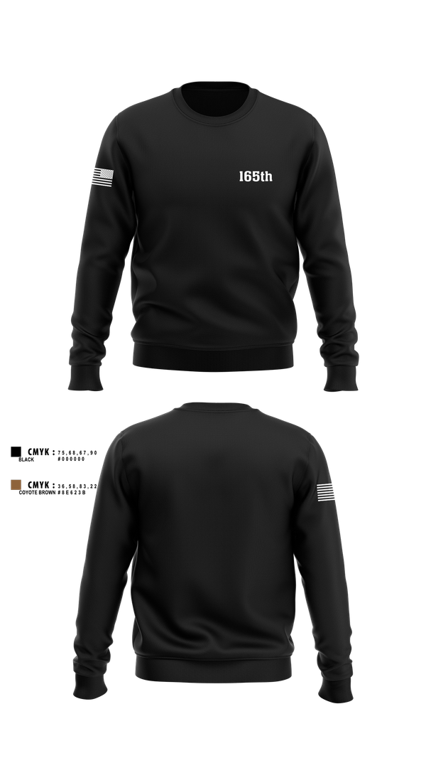 Crew Neck Sweatshirt, 165th, Army, Teamtime, Team time, sublimation, custom sports apparel, team uniforms, spirit wear, spiritwear, sports uniforms, custom shirts, team store, custom team store, fundraiser sports, apparel fundraiser