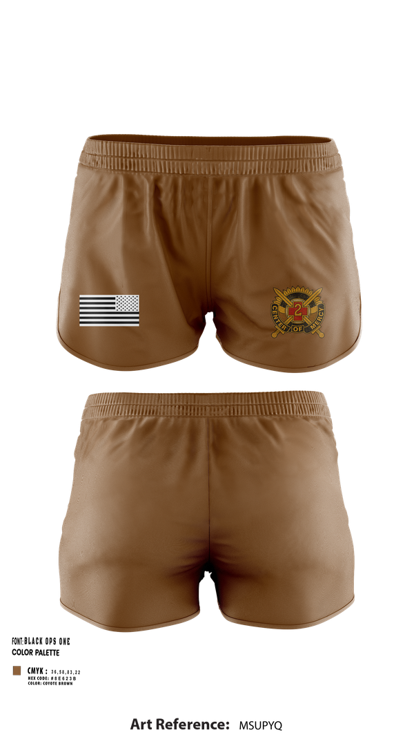 Ranger Panties, 2nd Medical BDE, Army, Teamtime, Team time, sublimation, custom sports apparel, team uniforms, spirit wear, spiritwear, sports uniforms, custom shirts, team store, custom team store, fundraiser sports, apparel fundraiser
