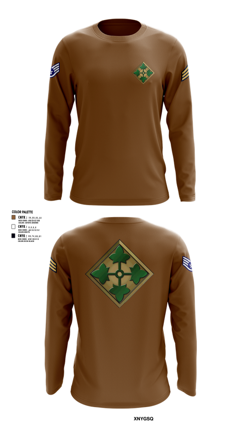 Long Sleeve Performance Shirt, 4th infantry division, Army, Teamtime, Team time, sublimation, custom sports apparel, team uniforms, spirit wear, spiritwear, sports uniforms, custom shirts, team store, custom team store, fundraiser sports, apparel fundraiser