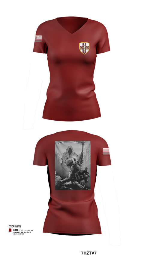 Womens Short Sleeve Vneck Shirt, 7455th MORU, , Teamtime, Team time, sublimation, custom sports apparel, team uniforms, spirit wear, spiritwear, sports uniforms, custom shirts, team store, custom team store, fundraiser sports, apparel fundraiser