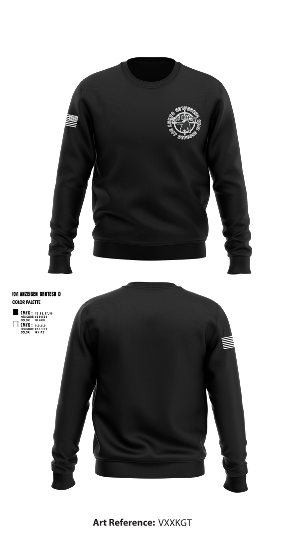 Crew Neck Sweatshirt, 308 Defense, , Teamtime, Team time, sublimation, custom sports apparel, team uniforms, spirit wear, spiritwear, sports uniforms, custom shirts, team store, custom team store, fundraiser sports, apparel fundraiser
