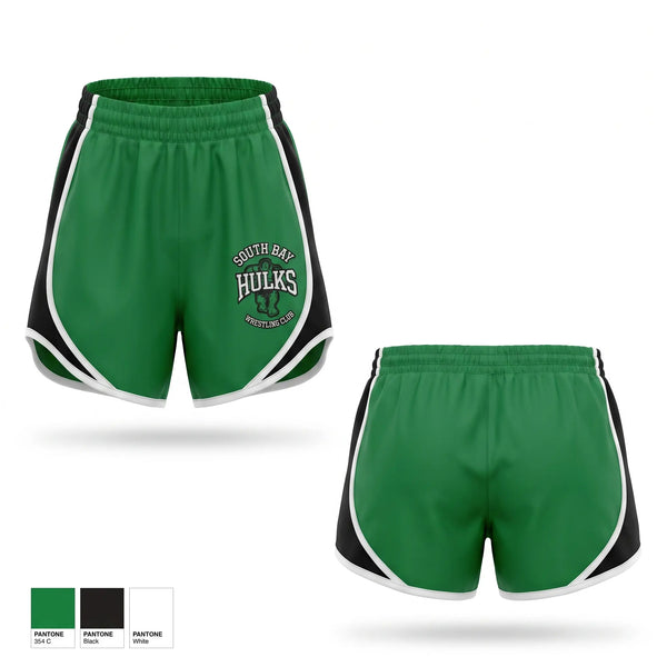 Womens Shorts, South bay Hulks, Wrestling, Teamtime, Team time, sublimation, custom sports apparel, team uniforms, spirit wear, spiritwear, sports uniforms, custom shirts, team store, custom team store, fundraiser sports, apparel fundraiser