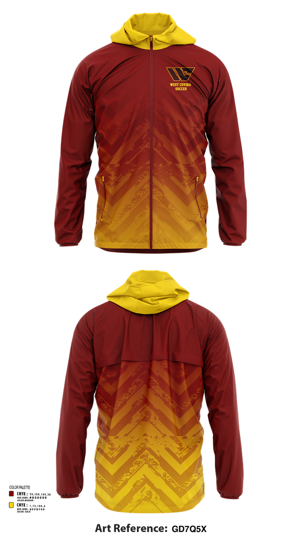 Windbreaker, West Covina Soccer, Women's Soccer, Teamtime, Team time, sublimation, custom sports apparel, team uniforms, spirit wear, spiritwear, sports uniforms, custom shirts, team store, custom team store, fundraiser sports, apparel fundraiser