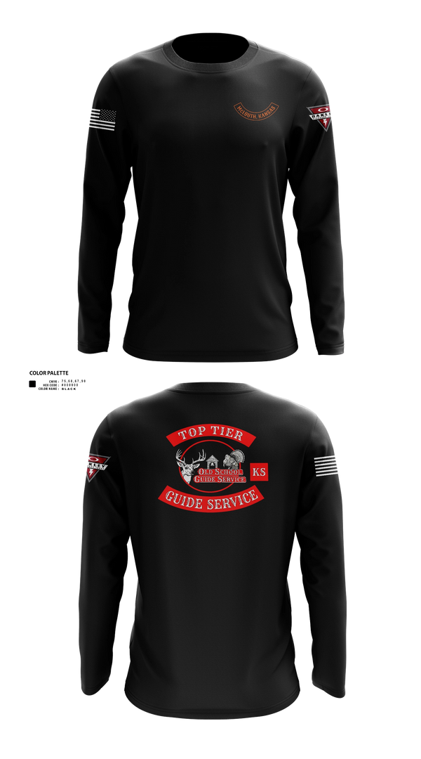Long Sleeve Performance Shirt, Old School Guide Service, , Teamtime, Team time, sublimation, custom sports apparel, team uniforms, spirit wear, spiritwear, sports uniforms, custom shirts, team store, custom team store, fundraiser sports, apparel fundraiser