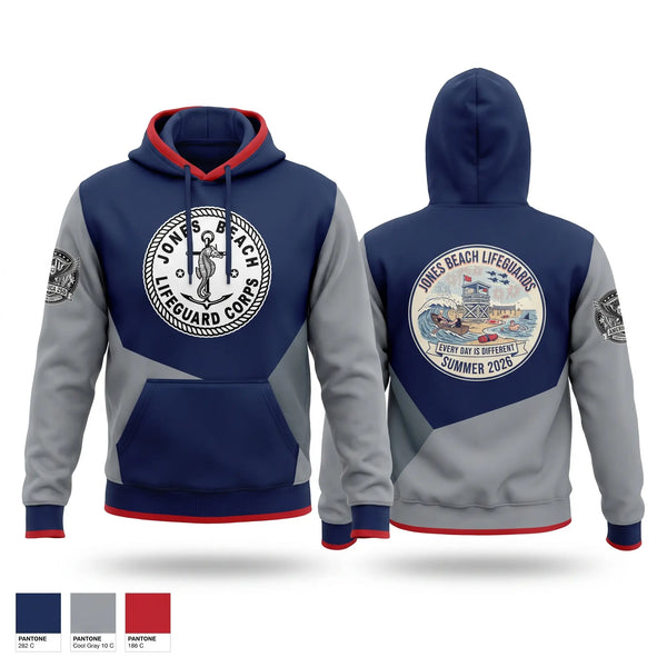 Hoodie, Jones Beach Lifeguard Corp, , Teamtime, Team time, sublimation, custom sports apparel, team uniforms, spirit wear, spiritwear, sports uniforms, custom shirts, team store, custom team store, fundraiser sports, apparel fundraiser