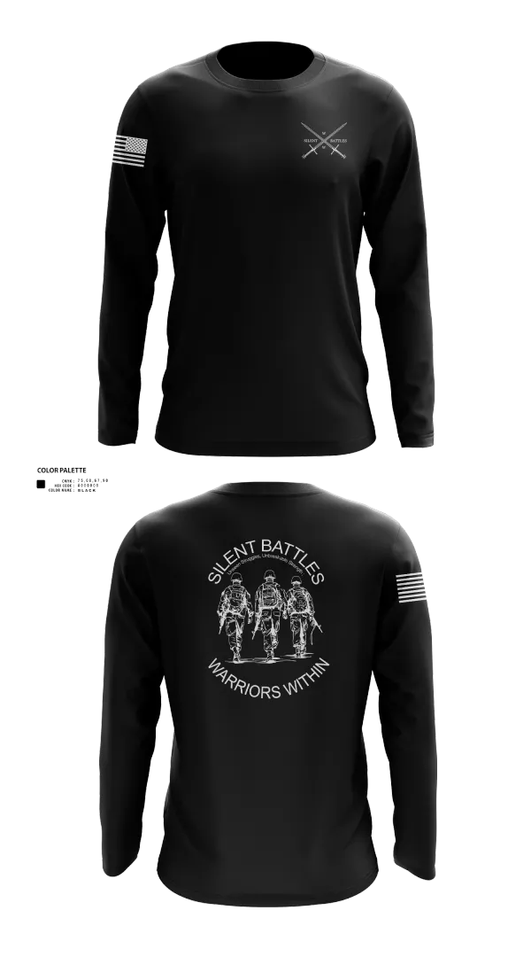 Long Sleeve Performance Shirt, Silent Battles, , Teamtime, Team time, sublimation, custom sports apparel, team uniforms, spirit wear, spiritwear, sports uniforms, custom shirts, team store, custom team store, fundraiser sports, apparel fundraiser