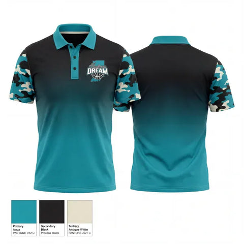 Short Sleeve Performance Polo, Indiana Dream, Women's Basketball, Teamtime, Team time, sublimation, custom sports apparel, team uniforms, spirit wear, spiritwear, sports uniforms, custom shirts, team store, custom team store, fundraiser sports, apparel fundraiser