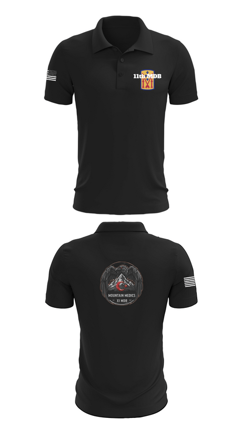 Short Sleeve Performance Polo, 11th MDB, Army, Teamtime, Team time, sublimation, custom sports apparel, team uniforms, spirit wear, spiritwear, sports uniforms, custom shirts, team store, custom team store, fundraiser sports, apparel fundraiser