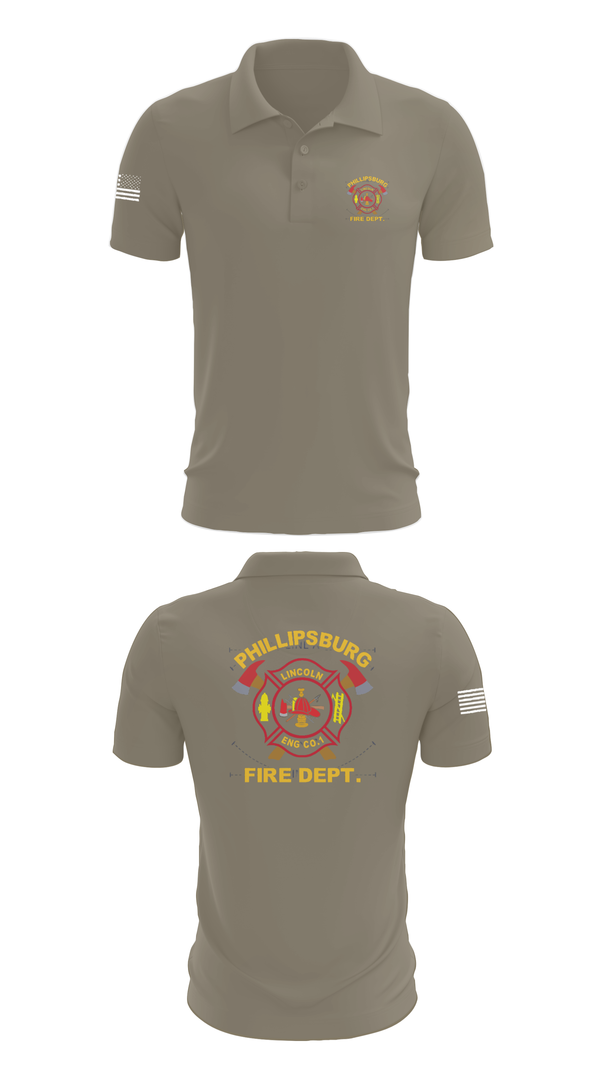 Short Sleeve Performance Polo, PHILLIPSBURG FIRE DEPARTMENT, , Teamtime, Team time, sublimation, custom sports apparel, team uniforms, spirit wear, spiritwear, sports uniforms, custom shirts, team store, custom team store, fundraiser sports, apparel fundraiser