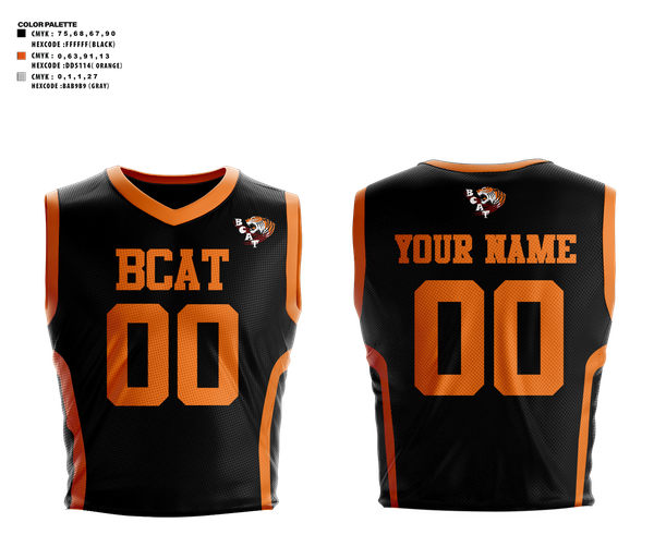 Mens Basketball Jersey, BCAT Tigers, Men's Basketball, Teamtime, Team time, sublimation, custom sports apparel, team uniforms, spirit wear, spiritwear, sports uniforms, custom shirts, team store, custom team store, fundraiser sports, apparel fundraiser