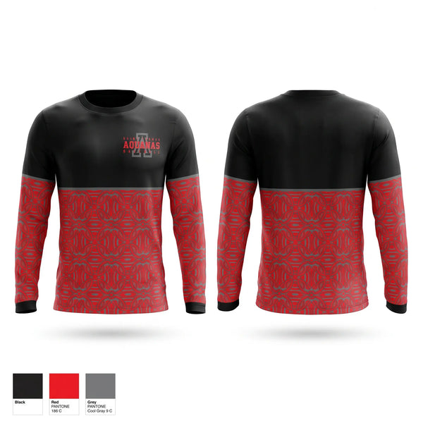 Long Sleeve Performance Shirt, St. Thomas Aquinas, Baseball, Teamtime, Team time, sublimation, custom sports apparel, team uniforms, spirit wear, spiritwear, sports uniforms, custom shirts, team store, custom team store, fundraiser sports, apparel fundraiser